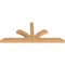 Ekena Millwork Richland Timber Gable Bracket, Western Red Cedar, 96"W x 40"H x 5 1/2"D x 5 1/2"F, 10/12 Pitch GBW096X40X0606RIC00SWR - alternate 3